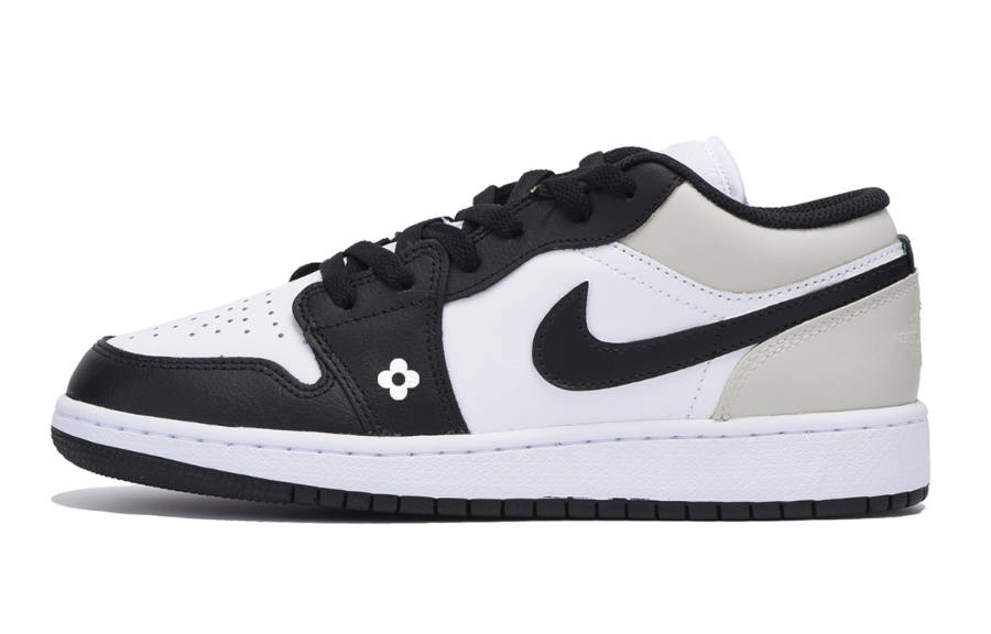 Jordan Jordan Air Jordan 1 Low Leather Low top Children's Basketball Shoes White Teenagers