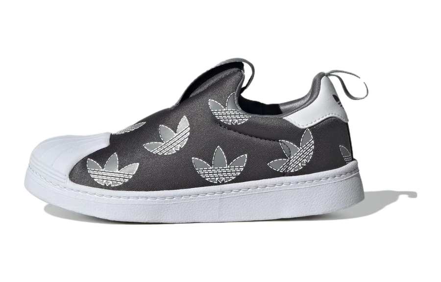 Adidas Originals SUPERSTAR 360 Abrasion Resistant Low top Kids' Skateboarding Shoes Black White Kids'