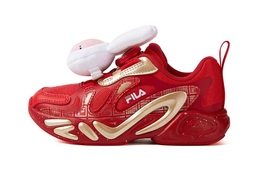 FILA KIDS Abrasion Resistant Abrasion Resistant Kids' Running Shoes Red Children Aged 3 7 Years Old