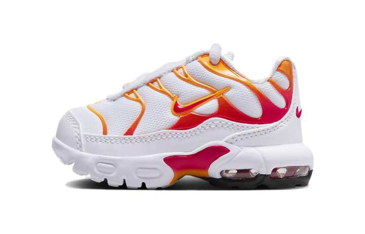 Nike Nike Air Max Plus TD Low top Baby & Toddler Shoes White Orange Infant And Toddler