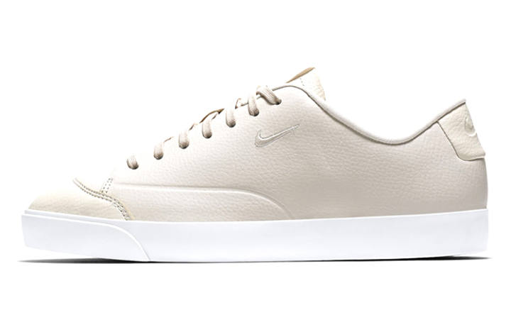 Nike Nike Blazer Slip Resistant Cushioning Abrasion Resistant Low top Skateboard Shoes Beige Unisex