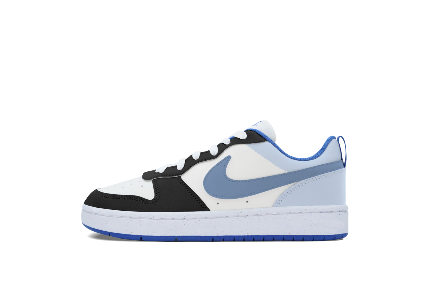 Nike Nike Court Borough Slip Resistant Abrasion Resistant Low top Kids' Skateboarding Shoes Light Blue Teenagers