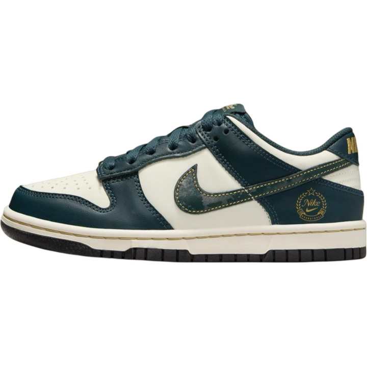 Nike Nike Dunk Low top Skateboard Shoes White Black Green Unisex