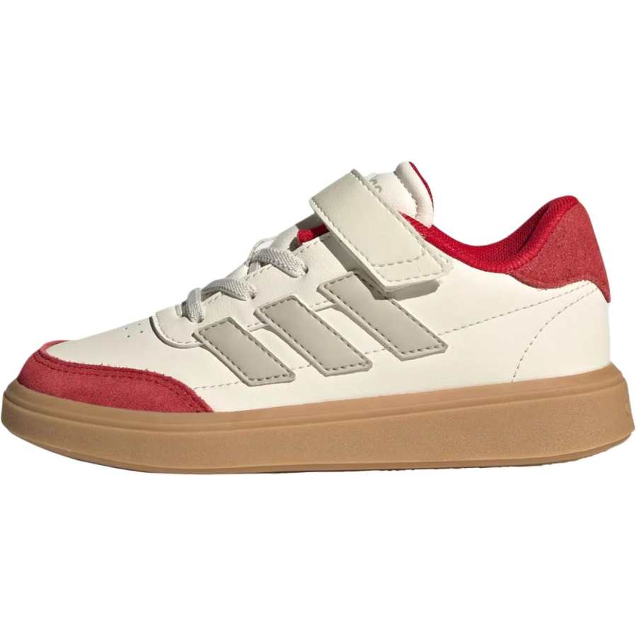 Adidas Adidas COURTBLOCK Slip Resistant Abrasion Resistant Low top Kids' Training Shoes Beige Kids'