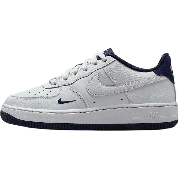 Nike Nike Air Force 1 Lv8 Leather Low top Skateboard Shoes White/Black/Dark Blue Unisex