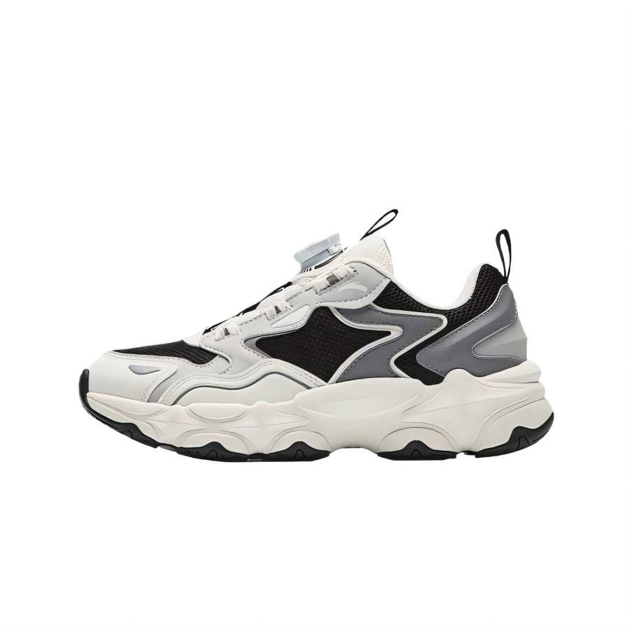Antakids Low top Casual Shoes Black/Ivory White/Microchip Gray Teenagers