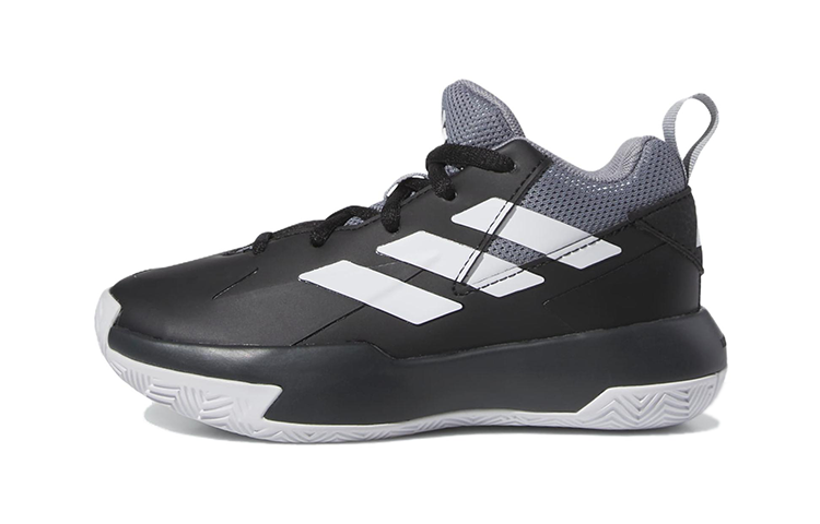 Adidas Adidas Cross Em Up Slip Resistant Slip Resistant Low top Children's Basketball Shoes Black White