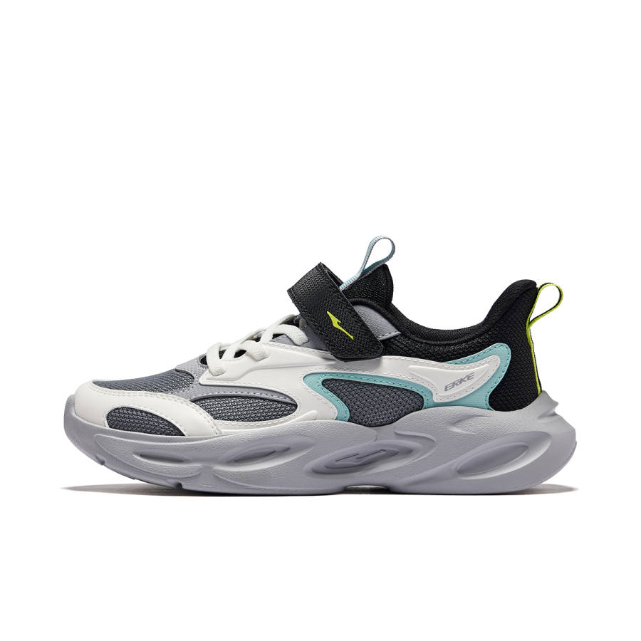 ERKE KIDS Sichuan 3 Lite Low top Kids Lifestyle Shoes Gray White Black Teenagers