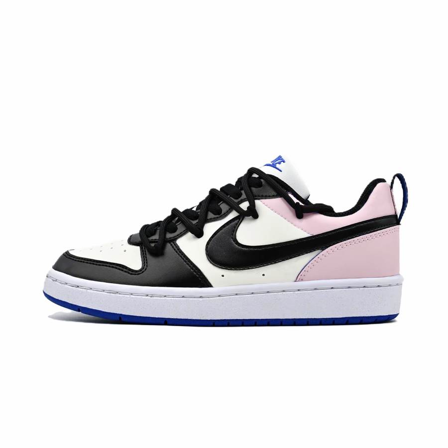 Nike Nike Court Borough Petal Rain Synthetic Leather Slip Resistant Abrasion Resistant Low top Skateboard Shoes Pink Kids'