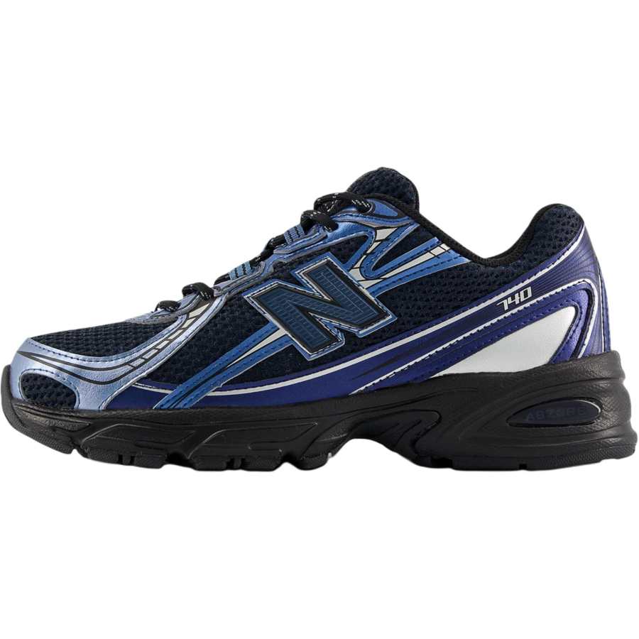 New Balance New Balance NB 740 Abrasion Resistant Abrasion Resistant Low top Kids' Running Shoes Deep Sea Coast Blue/Black/Silver