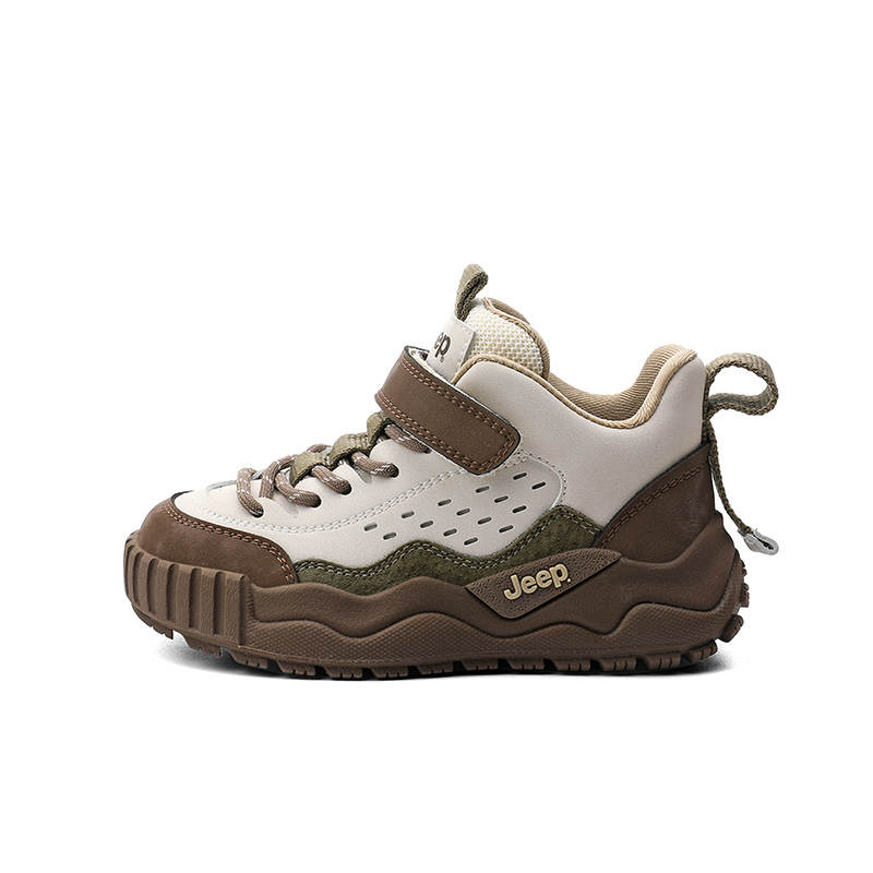 Jeep Synthetic Leather Mid top Kids Lifestyle Shoes Spruce Army Green Kids'
