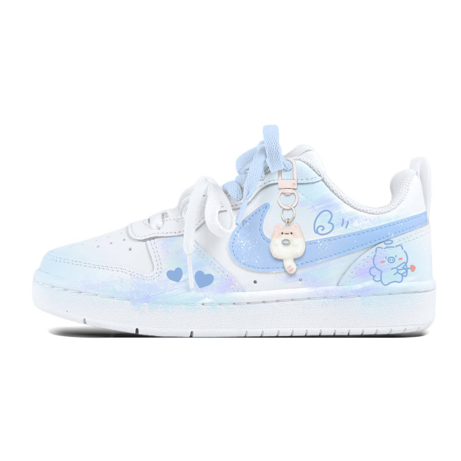 Nike Nike Court Borough Cloud Wave Light Tour Synthetic Leather Slip Resistant Abrasion Resistant Low top