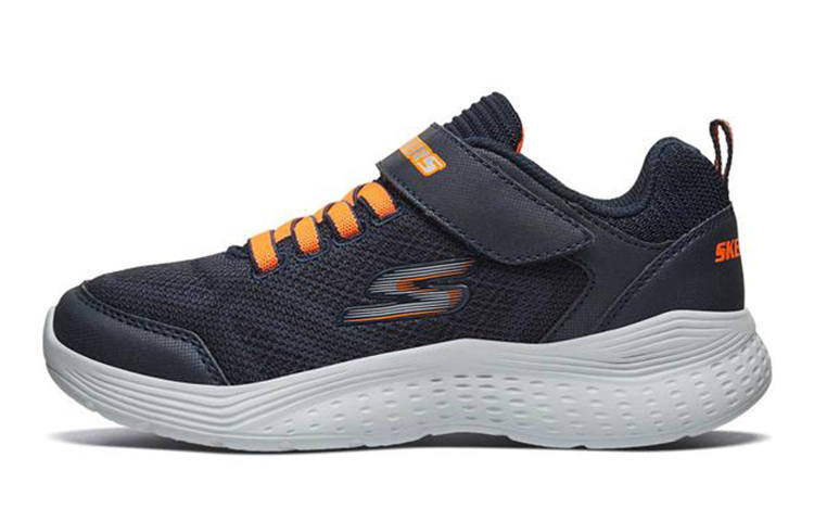 Skechers Hook and loop Low top Kids Lifestyle Shoes Blue Black Teenagers