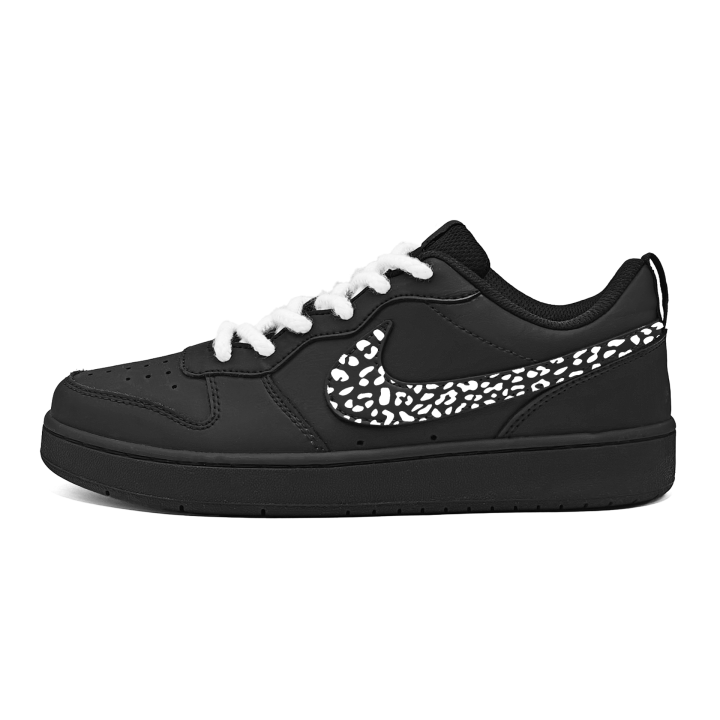 Nike Nike Court Borough White Velvet Leather Slip Resistant Lightweight Cushioning Slip Resistant Lightweight Cushioning