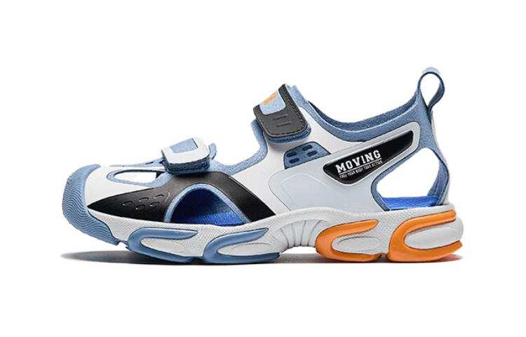 Antakids Cushioning, Wear Resistant Children's Sandals Black White Blue Children Aged 3 7 Years Old