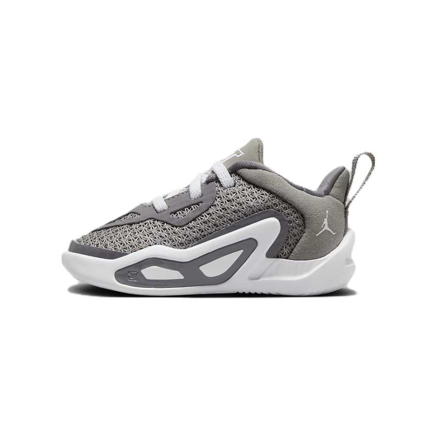 Jordan Jordan Tatum 1 Slip Resistant Abrasion Resistant Low top Toddler Shoes Gray White Infant And Toddler