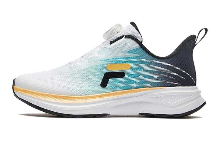 FILA KIDS Slip Resistant Abrasion Resistant Slip Resistant Abrasion Resistant Low top Kids' Running Shoes White Blue