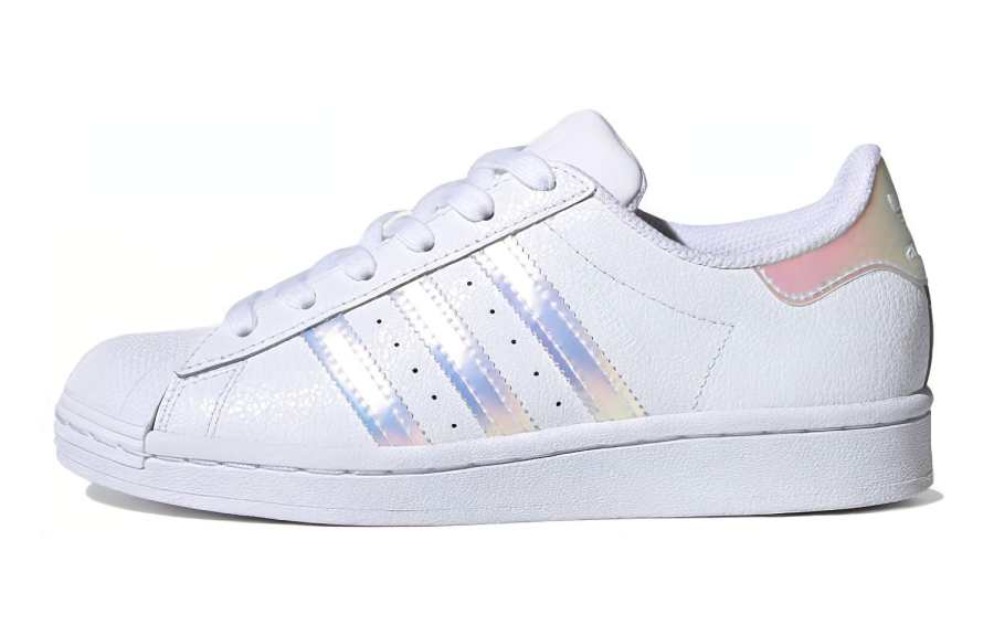 Adidas Originals SUPERSTAR J Low top Kids' Skateboarding Shoes White Laser Teenagers