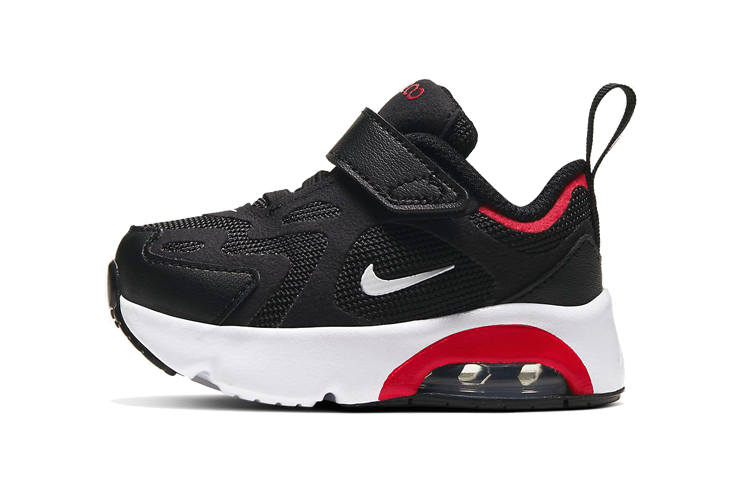 Nike Nike Air Max 200 Cushioning Low top Running Shoes Black White Red Infant And Toddler
