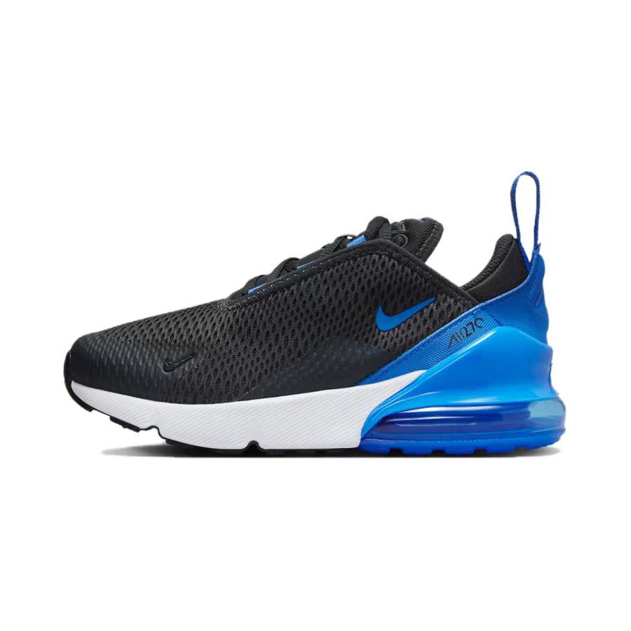 Nike Nike Air Max 270 Kids Lifestyle Shoes Black Blue Children Aged 3 7 Years Old