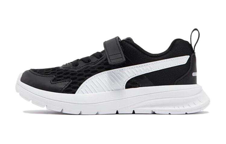 PUMA Evolve Run Cushioning Low top Kids Lifestyle Shoes Black White Kids'