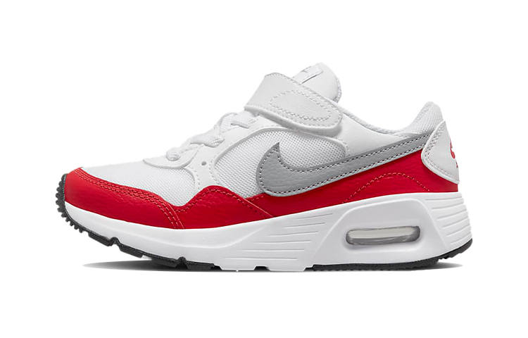 Nike Nike Air Max SC Running Shoes White Gray Red Children Aged 3 7 Years Old