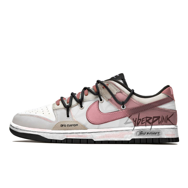 Nike Nike Dunk 'Black Phantom Pink Leather Slip Resistant Cushioning Abrasion Resistant Quick Dry Balance
