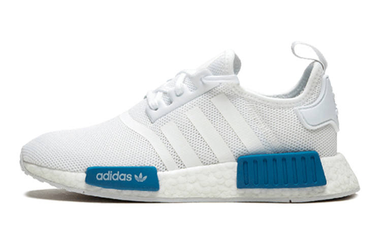 Adidas Originals NMD_R1 GS Slip Resistant Cushioning Slip Resistant Cushioning Low top Kids Lifestyle Shoes Blue White