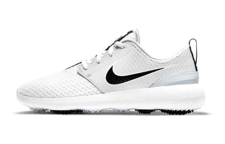 Nike Nike Roshe Run Slip Resistant Abrasion Resistant Kids' Training Shoes White Black Kids'