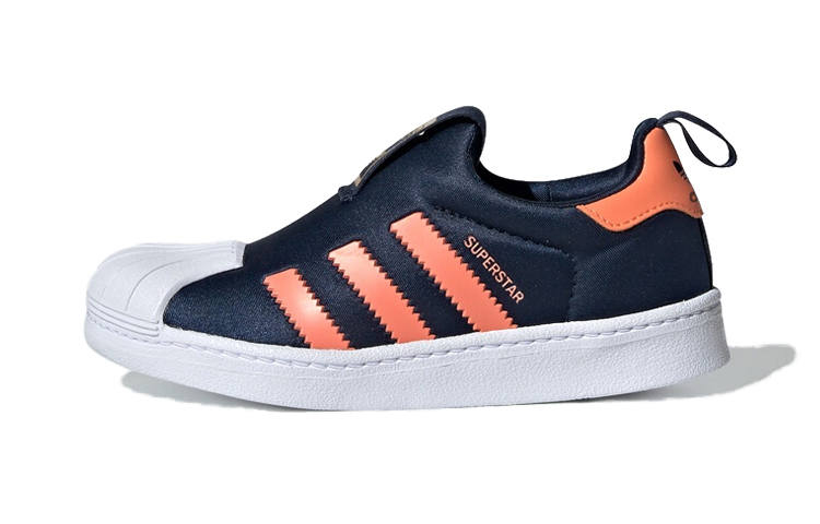 Adidas Originals SUPERSTAR 360 Abrasion Resistant Low top Skateboard Shoes Black Orange White