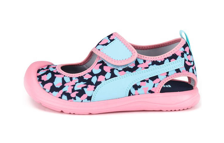 PUMA Aquacat Children's Sandals Pink Floral Children Aged 3 7 Years Old