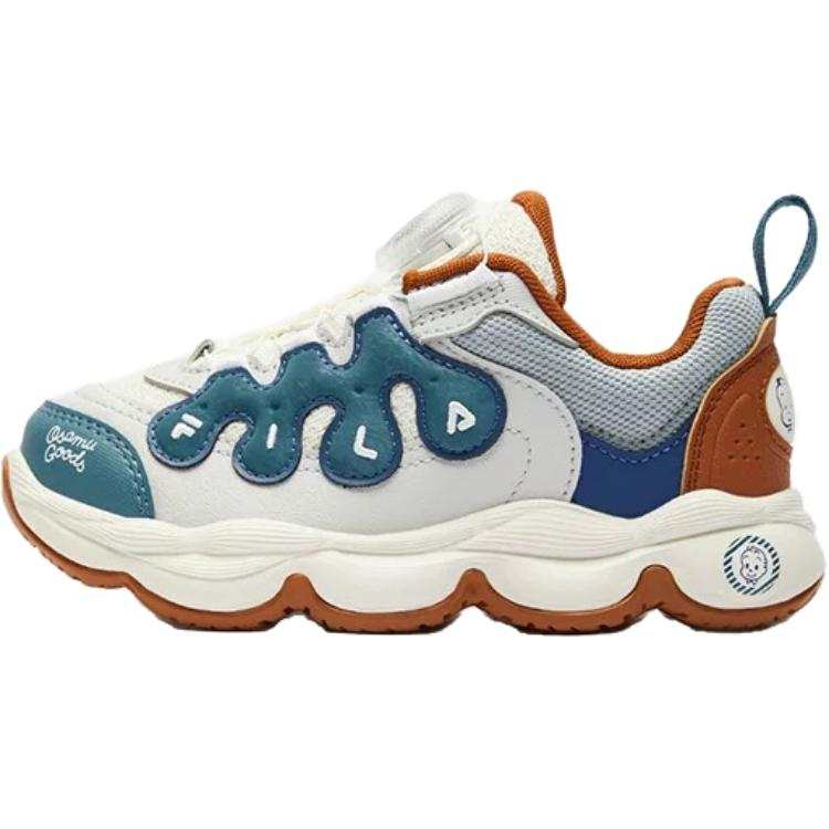 FILA KIDS BOA Slip Resistant Abrasion Resistant Children's Basketball Shoes Blue White Children Aged 3 7 Years Old