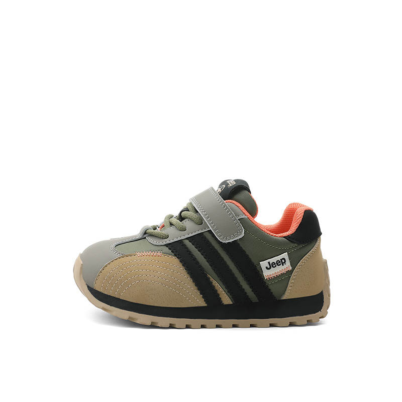 Jeep Anti Kick Abrasion Resistant Low top Kids Lifestyle Shoes Green Gray Kids'