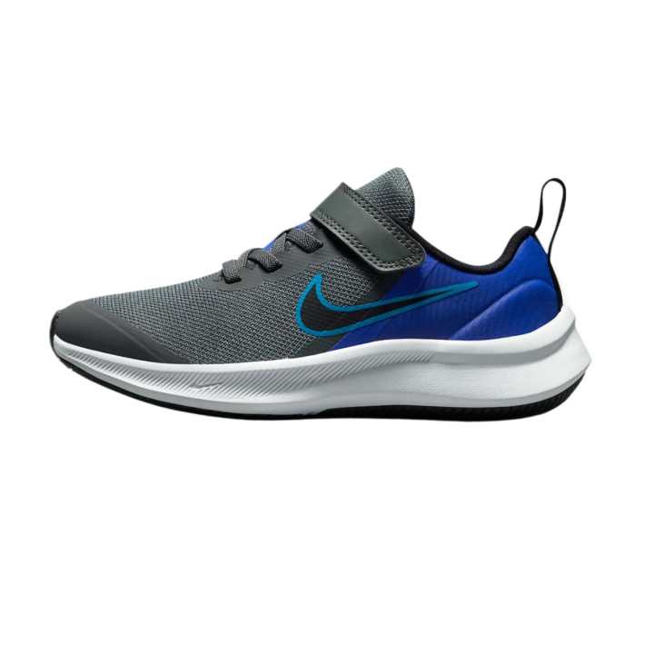 Nike Nike Star Runner 3 Slip Resistant Low top Kids' Running Shoes Iron Gray/Blue Lightning/Racing Blue/Black Kids'