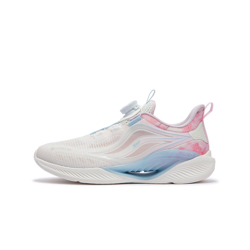 XTEP Qing Feng 5.0 Fabric Low top Running Shoes White Pink Unisex