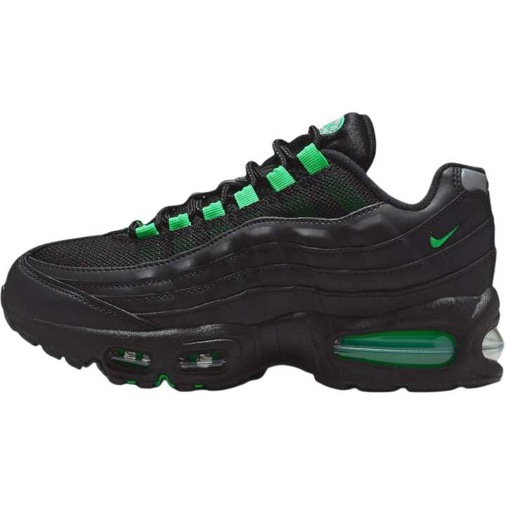 Nike Nike Air Max 95 Low top Running Shoes Black/Green/Pearl Gray Unisex