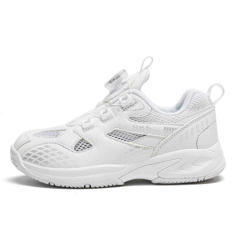 BKG Synthetic Leather, Textile Abrasion Resistant Lightweight Cushioning Breathable Slip Resistant Running Shoes Kids'