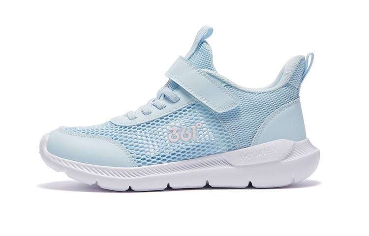 361°KIDS Low top Running Shoes Blue White Mesh Hole Style Teenagers