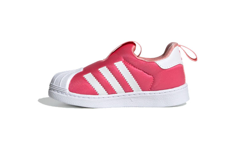 Adidas Originals SUPERSTAR 360 I Abrasion Resistant Low top Skateboard Shoes Pink Infant And Toddler