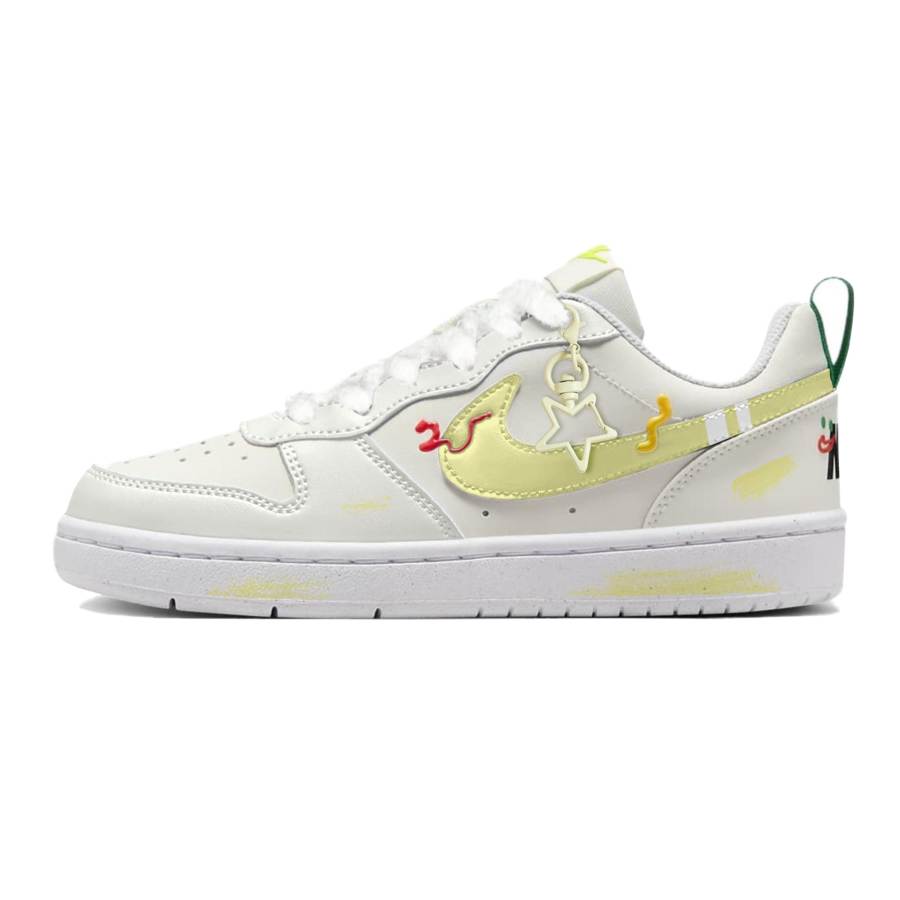 Nike Nike Court Borough Slip Resistant Low top Kids' Skateboarding Shoes Yellow Teenagers