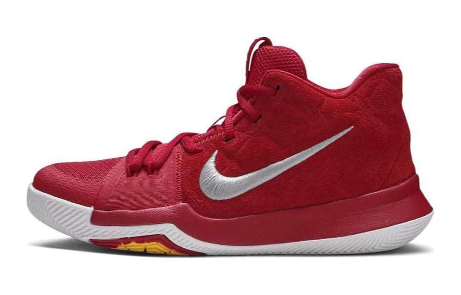Nike Nike Kyrie 3 GRADE SCHOOL Mid top Basketball Shoes Red White Unisex