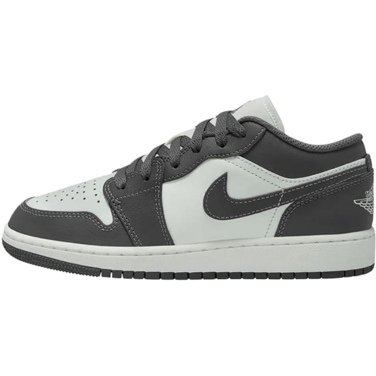 Jordan Jordan Air Jordan 1 Low top Basketball Shoes White Gray Unisex