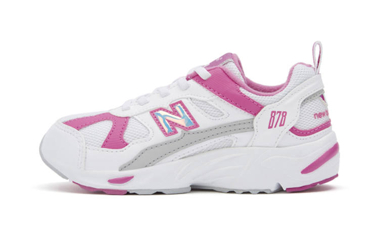 New Balance New Balance NB 878 Abrasion Resistant Low top Kids' Running Shoes White Red Children Aged 3 7 Years Old