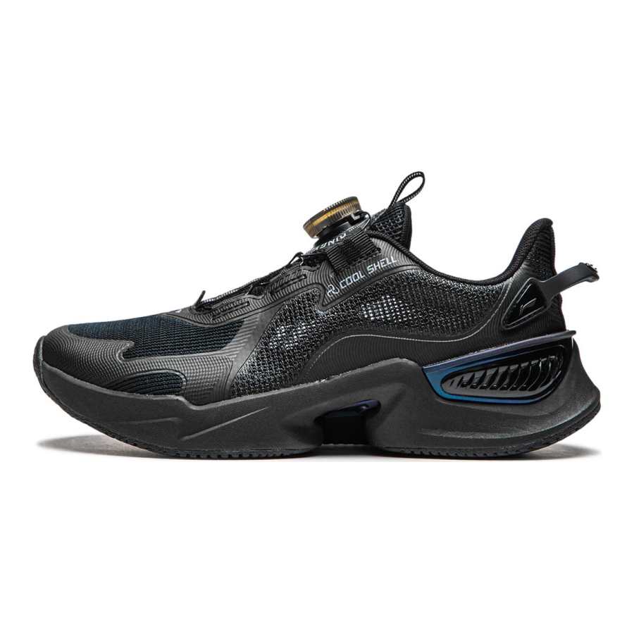 Li-Ning YOUNG Li Ning YOUNG Dragonfly Leap V2 Slip Resistant Cushioning Abrasion Resistant Low top Casual Shoes Black Teenagers