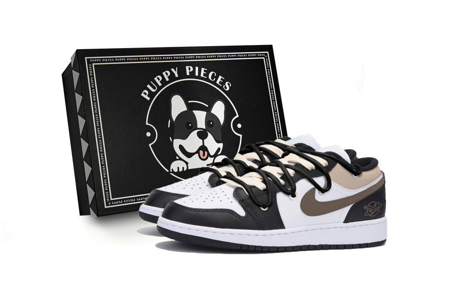 Jordan Jordan Air Jordan 1 Slip Resistant Low top Children's Basketball Shoes Black Teenagers