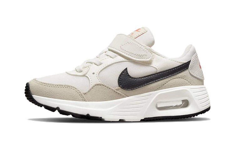 Nike Nike Air Max SC Cushioning Abrasion Resistant Low top Kids Lifestyle Shoes Beige Black Children Aged 3 7 Years Old