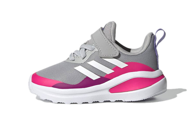 Adidas Adidas Fortarun Elastic Lace Top Strap Abrasion Resistant Low top Toddler Shoes Gray Infant And Toddler
