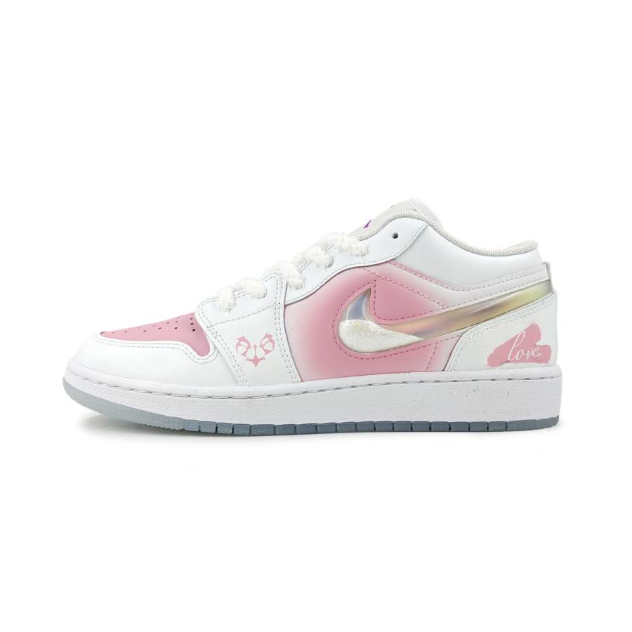 Jordan Jordan Air Jordan 1 Low SE Synthetic Leather Abrasion Resistant Abrasion Resistant Low top Children's Basketball Shoes