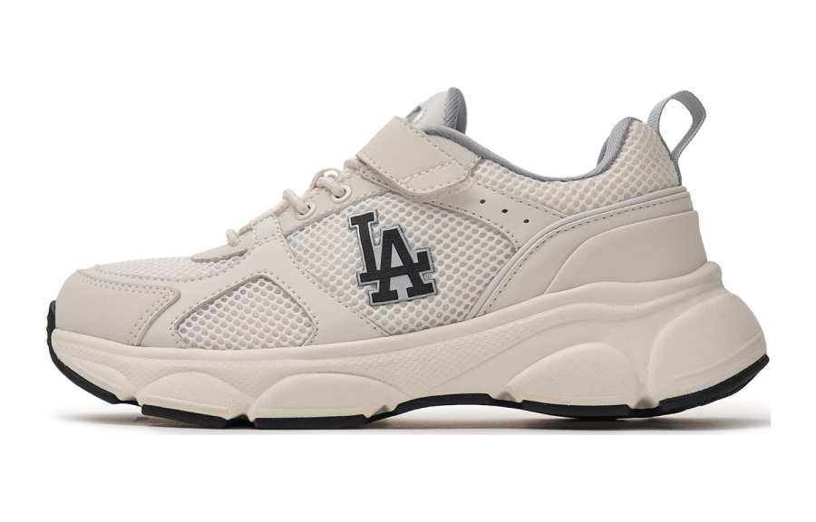 MLB KIDS Slip Resistant Abrasion Resistant Low top Kids Lifestyle Shoes Beige Teenagers