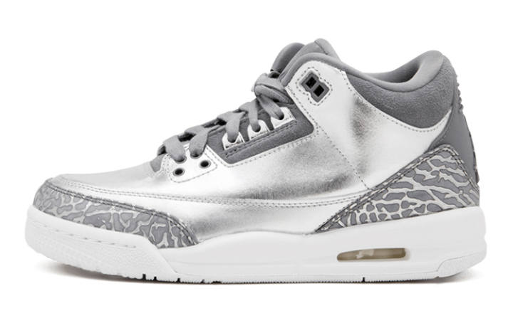 Jordan Jordan 3 Retro Premium Heiress Metallic Silver GS